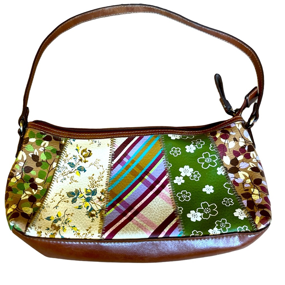Relic Shoulder Bag Patchwork Mixed Prints & Brown - image 1